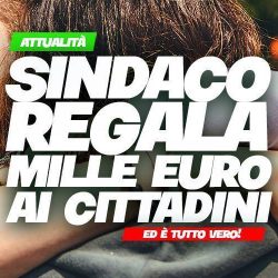 sindaco regala branderio